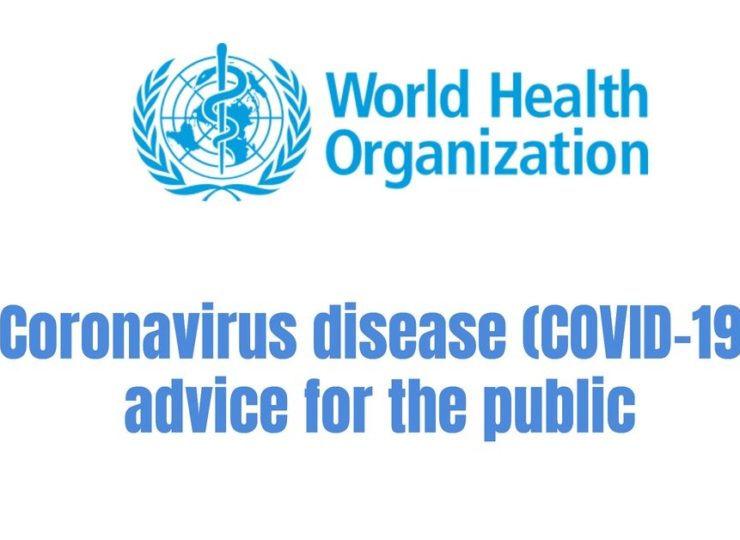 Coronavirus disease advice for the Public
